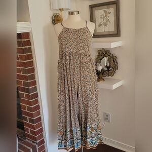 Natural Life Jumpsuit with Spaghetti Straps Pockets Size XS NWT